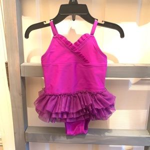 Purple Ruffle Skirt One Piece